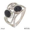 Bague 4613-ON en Onyx noir véritable