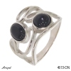 Ring 4613-ON with real Black Onyx