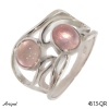 Ring 4613-QR with real Rose Quartz