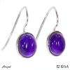 Earrings E2606-A with real Amethyst