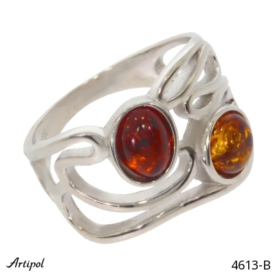 Ring 4613-B with real Amber
