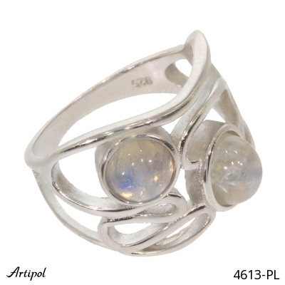 Ring 4613-PL with real Moonstone
