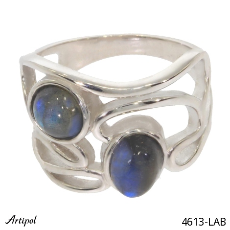 Ring 4613-LAB with real Labradorite
