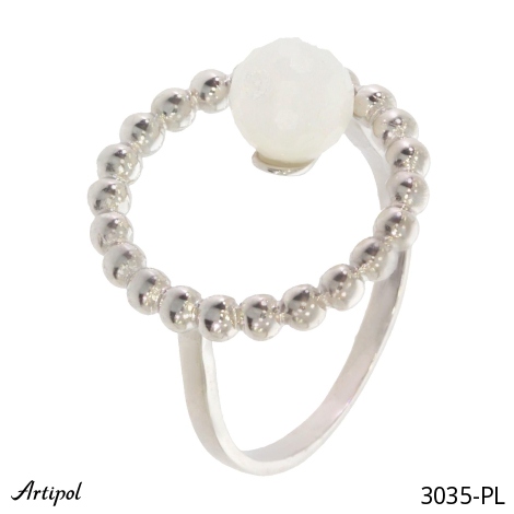 Ring 3035-PL with real Moonstone