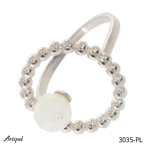 Ring 3035-PL with real Moonstone