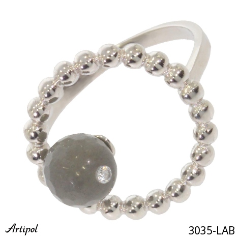 Ring 3035-LAB mit echter Labradorit