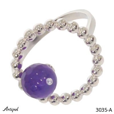 Ring 3035-A with real Amethyst