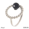 Bague 3035-ON en Onyx noir véritable