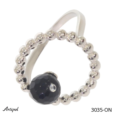 Ring 3035-ON with real Black Onyx