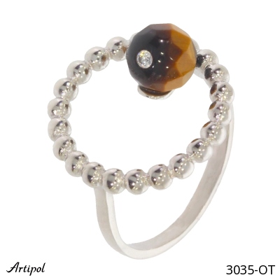 Ring 3035-OT with real Tiger's eye