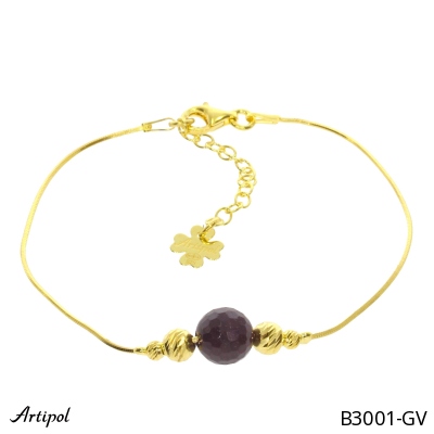 Bracelet B3001-GV with real Garnet