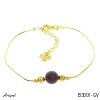 Armreif B3001-GV mit echter Granat