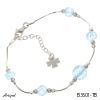 Bracelet B3601-TB with real Blue topaz