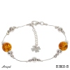 Bracelet B3803-B with real Amber