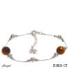 Bracelet B3803-OT with real Tiger's eye