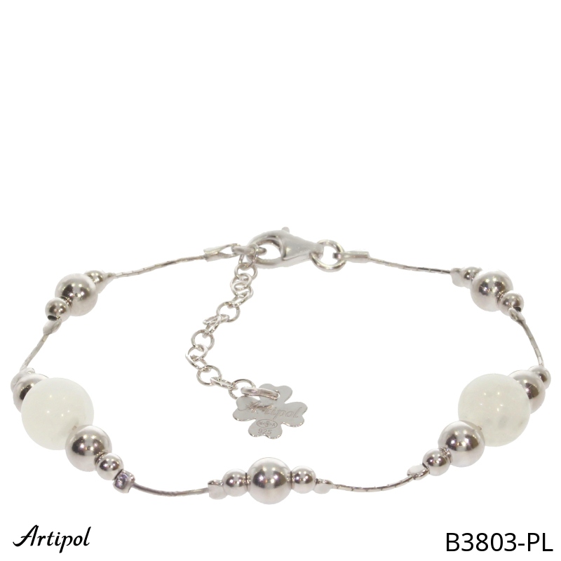 Bracelet B3803-PL en Pierre de lune véritable