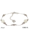 Bracelet B3803-PL with real Moonstone