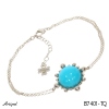 Bracelet B7401-TQ with real Turquoise