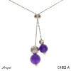 Necklace C4802-A with real Amethyst