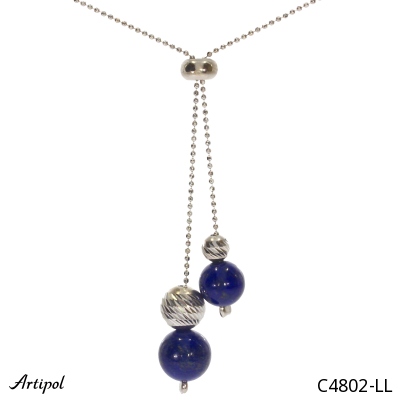 Necklace C4802-LL with real Lapis lazuli