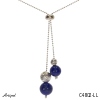 Necklace C4802-LL with real Lapis lazuli