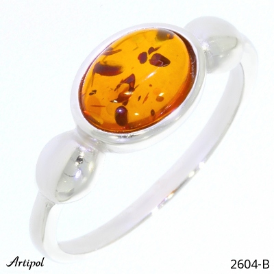 Ring 2604-B with real Amber