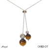 Necklace C4802-OT with real Tiger’s Eye