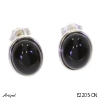 Earrings E2205-ON with real Black Onyx