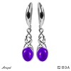 Earrings E2610-A with real Amethyst