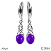 Earrings E2610-A with real Amethyst