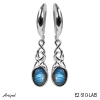 Earrings E2610-LAB with real Labradorite