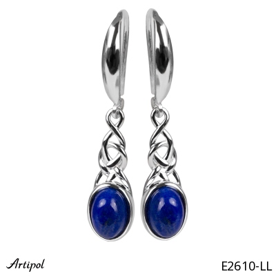 Earrings E2610-LL with real Lapis lazuli