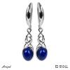Boucles d'oreilles E2610-LL en Lapis-lazuli véritable