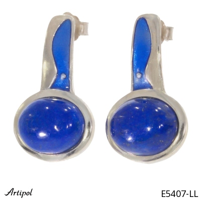 Earrings E5407-LL with real Lapis lazuli