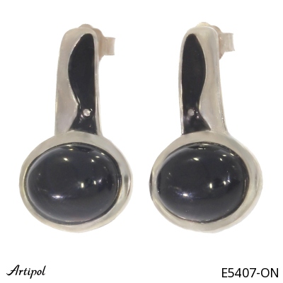 Ohrringe E5407-ON mit echter Schwarzem Onyx