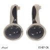 Earrings E5407-ON with real Black Onyx