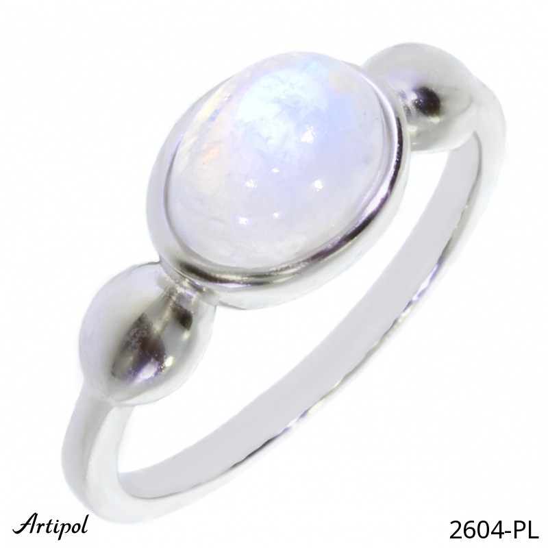 Ring 2604-PL with real Moonstone