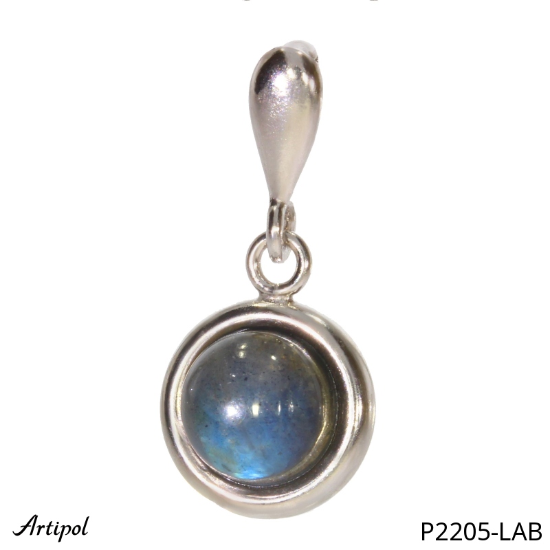 Pendant P2205-LAB with real Labradorite