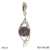 Pendant P2614-LAB with real Labradorite