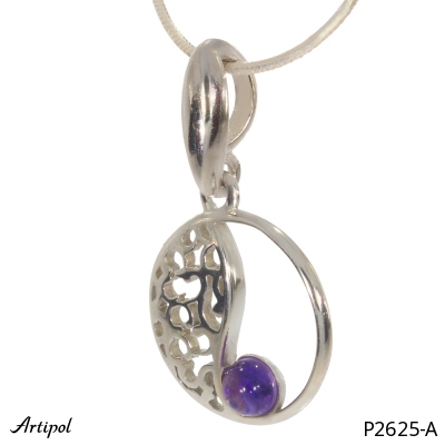 Pendant P2625-A with real Amethyst