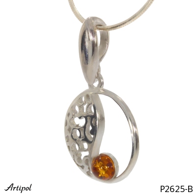 Pendant P2625-B with real Amber