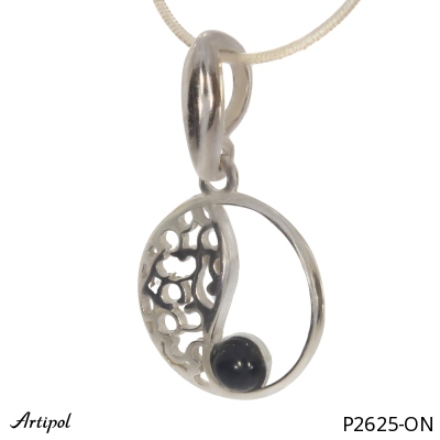 Pendant P2625-ON with real Black Onyx