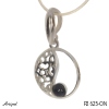Pendentif P2625-ON en Onyx noir véritable