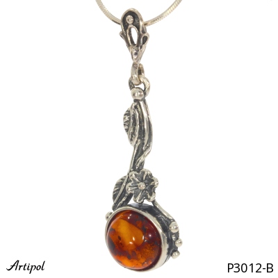 Pendant P3012-B with real Amber