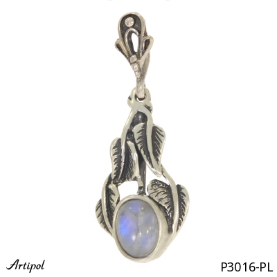 Pendant P3016-PL with real Moonstone