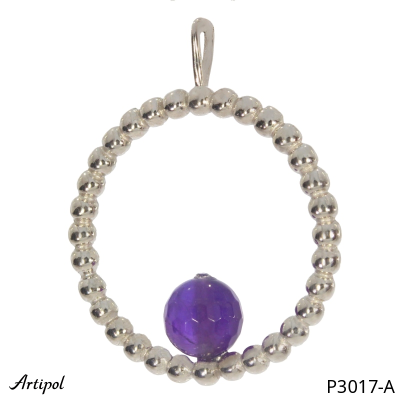 Pendant P3017-A with real Amethyst