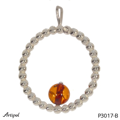Pendant P3017-B with real Amber