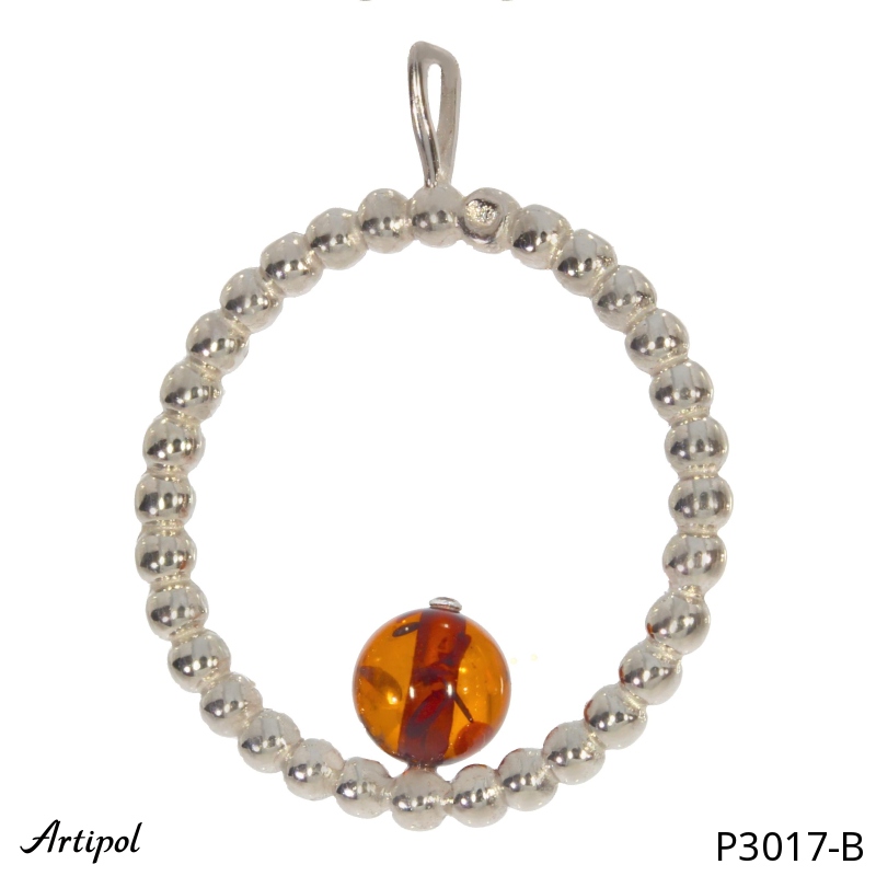 Pendentif P3017-B en Ambre véritable