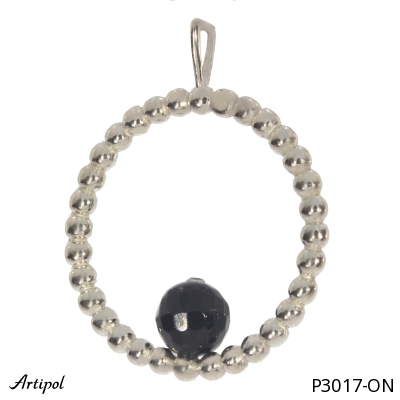 Pendant P3017-ON with real Black Onyx