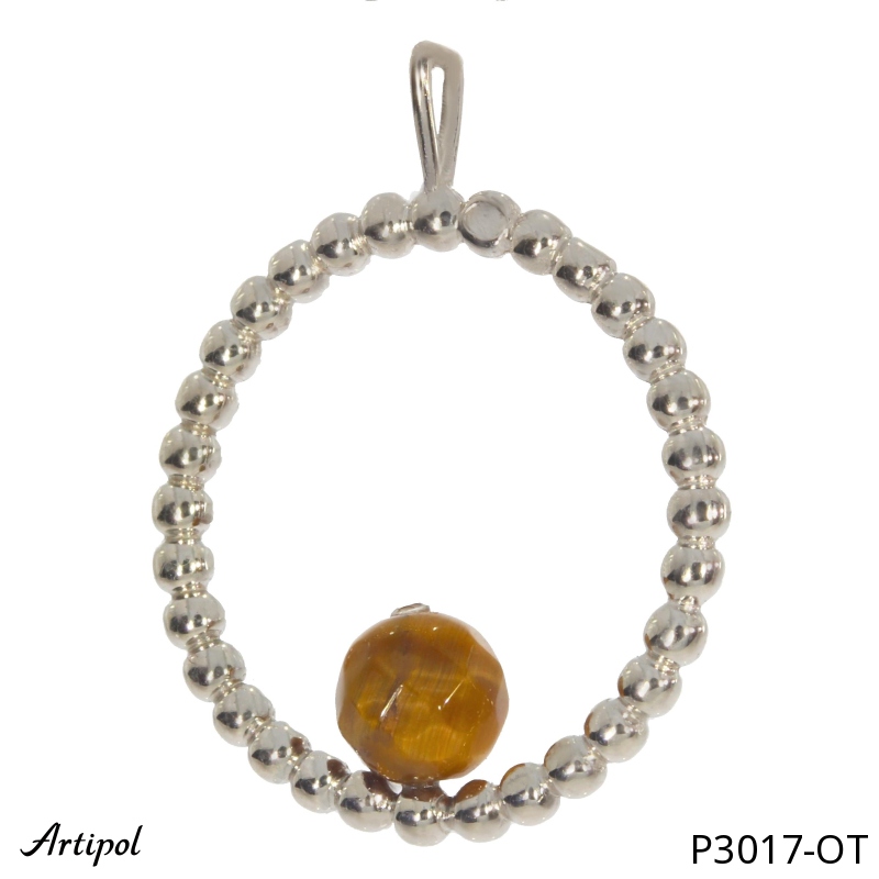 Pendentif P3017-OT en Oeil de tigre véritable